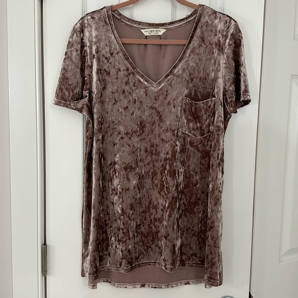 VELVET TUNIC TEE